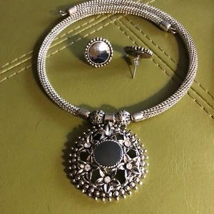 Statement Necklace and Earrings